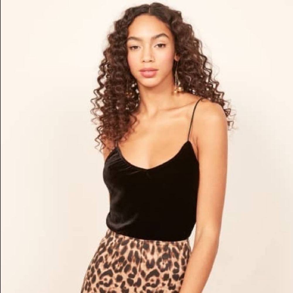 Reformation Evie Velvet Tank XS